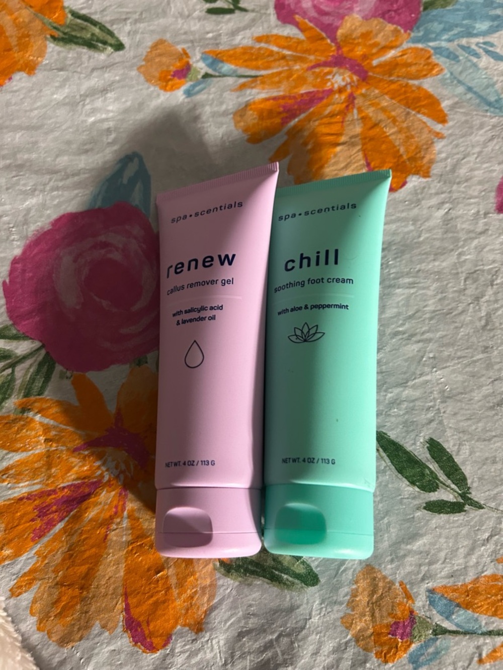 🛍️Renew Callus Remover Gel (Pink) & Chill Soothing Foot Cream (Mint) - 4 oz
